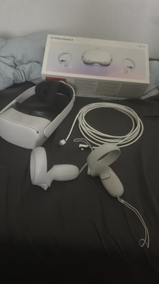 Meta Quest 2 VR-Brille 128GB+Elite-Riemen und Link-Kabel