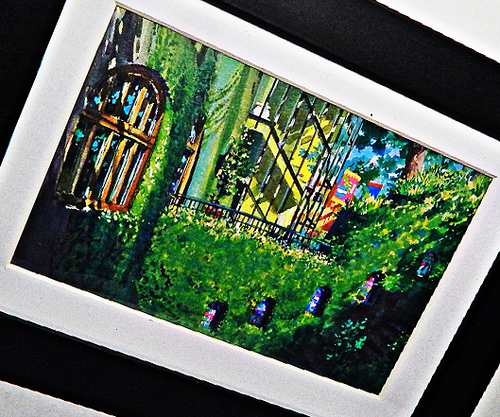 Ghibli Museum POSTCARD "AT THE MUSEUM WITH TSUTA" Yoshida Noboru Art Framed - Picture 5 of 5