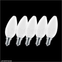 5Er Pack E14 Led Filament Kerze Matt C35 - 2W (= 25W) 2700K Warmweiß GlüHlampe