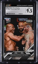 2024 Topps Now Boxing Mike Tyson/Jake Paul #3 CGC 9.5