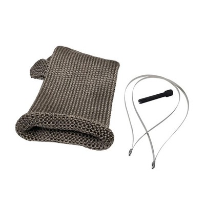 Design Engineering 10038 Titanium Knit Sleeve Kit - Tan 4 in. x 12 in.