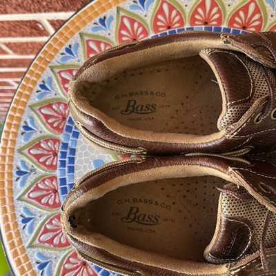 G.H. Bass & Co Men\'s Two Tone Brown Leather Boat Shoes Deck Loafers Size 10.5 Mens Regatta Boat Shoe Brown primary - multi | G.H. Bass main image 4
