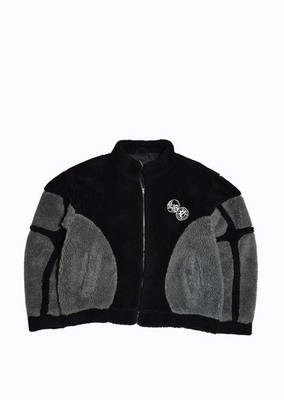 Vicinity X Lost Boys Fleece Jacke Schwarz Grau, Grösse L