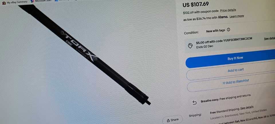 CBE Stabilizers Torx Target 15" Hunting 11" CBE Front And RearQuick Disconnect. - Image 2 of 4