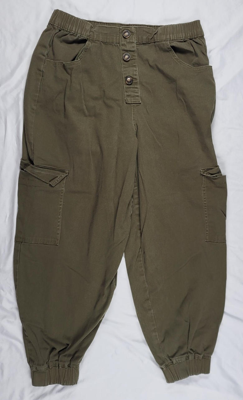 Almost Famous Pants Women's XL 32x25 Parachute Joggers 90s Hipster Grunge