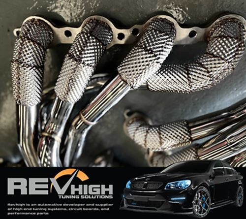 REVHIGH Performance Heatshield 1-5/8 Headers Extractors VE VF V8 200c Exhaust - Picture 5 of 6