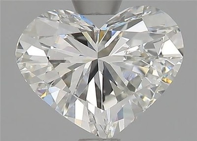 Natural Mined Diamond 1.11 Carat Cert. AGI Heart Cut Loose G color VS2 clarity