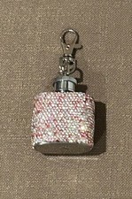 Rhinestone Flask (1 oz) Bag Charm / Key Chain New no tags