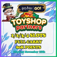 🧸 TOYSHOP PARTNERS ⭐MONO-POLY GO PARTNERS EVENT⭐FULL CARRY 80K POINT⚡FAST SLOTS