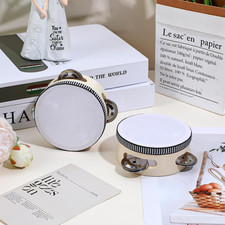 12 Pcs Wedding Tambourine Drum Adults Hand Held Percussion Gift Wood Metal Party