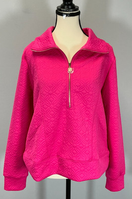 Lilly Pulitzer Eleni Women's Size M Sun Shell Pink Pullover NWT