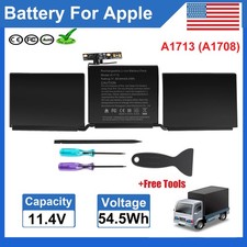 A1713 Battery For Apple MacBook Pro 13" A1708 Late 2016 Mid 2017 Year Compatible