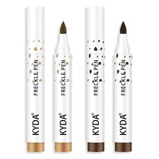KYDA 2 Colors Freckle Pen,Natural Lifelike Freckle Makeup, Waterproof Longlas...