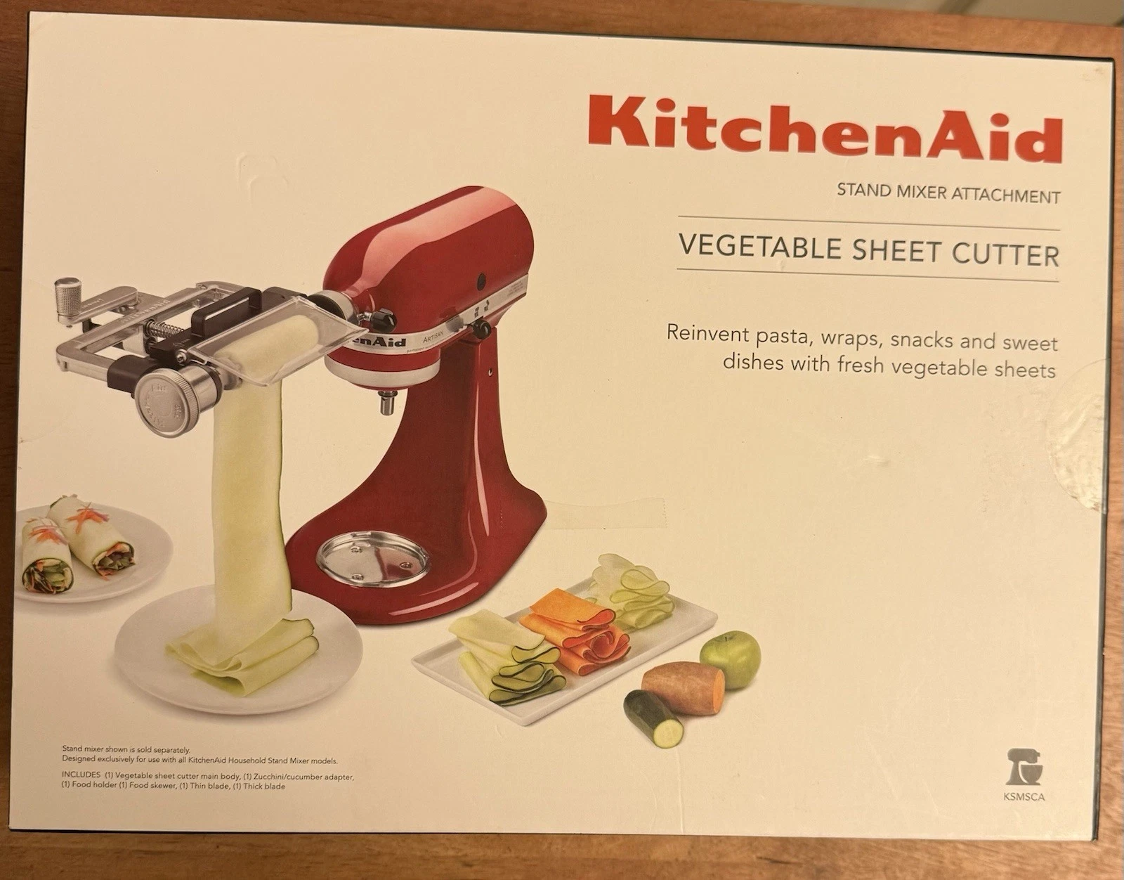 KitchenAid Vegetable Sheet Cutter Stand Mixed Attachment New