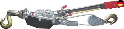 Kerbl Seilzug mit Ratsche Hand Power Puller (360° drehbarer geschmiedeter