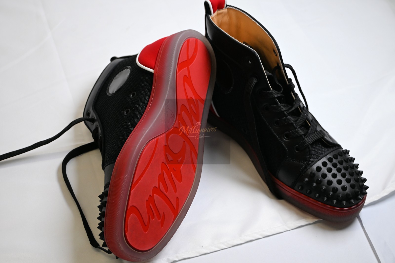 GENUINE Christian Louboutin Spiked High Top Sneakers EU41,  RRP £995 image 4