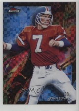 2024 Topps Finest Common Blue Checkerboard Refractor /99 John Elway #22 HOF 04br