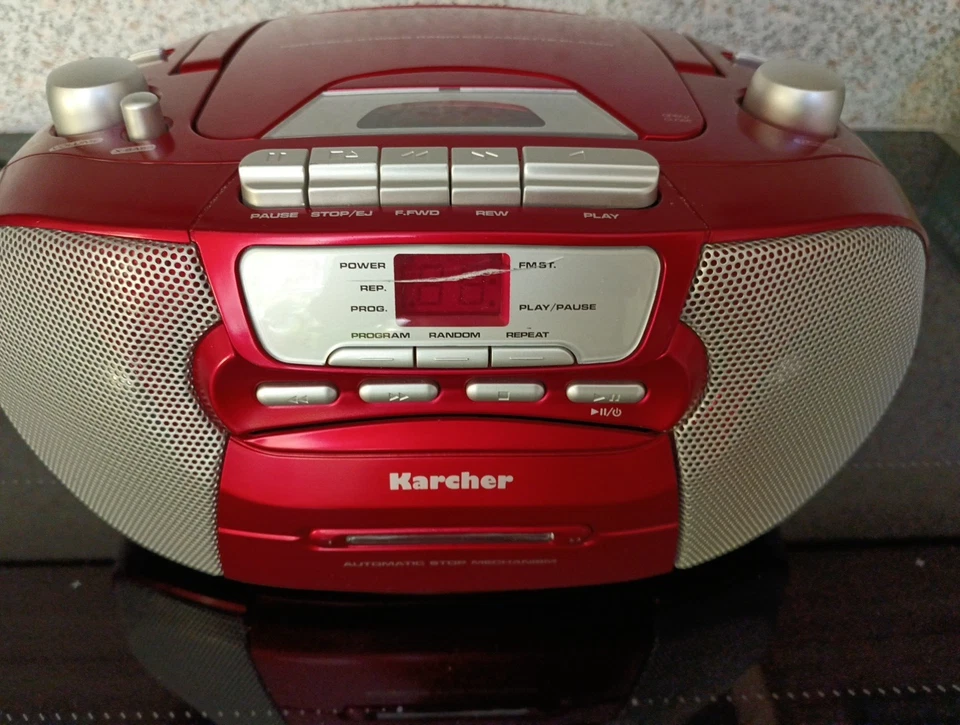 Karcher Portabler Stereo Radio CD Kassettenrecorder - Beschreibung lesen