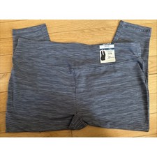NWT Terra and Sky Grey Heather Stretch Activewear Ankle Pants Sz 3X Soft