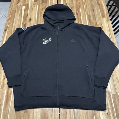 USF Bulls Hoodie Mens 3XL Black Adidas Player Team Issued Bowl Game College