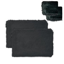 Imaginarium Memory Foam Pillows 2 Pack with Four Huggy Comfort Covers Black