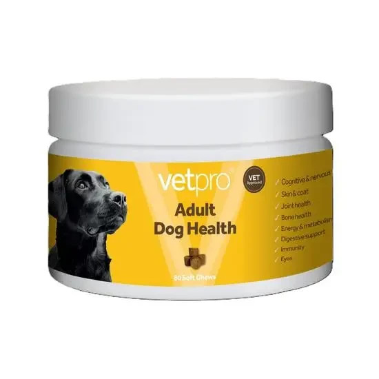 Vetpro Adult Health Support Supplement Soft Chews for Adult Dogs