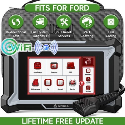 ANCEL DS160 OBD2 Diagnostic Scan Tool Active Test ECU ABS Oil DPF TPMS  for Ford