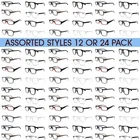 Reading Glasses For Men and Women Readers in 12 Pack or 24 Pack ANY POWERS Best
