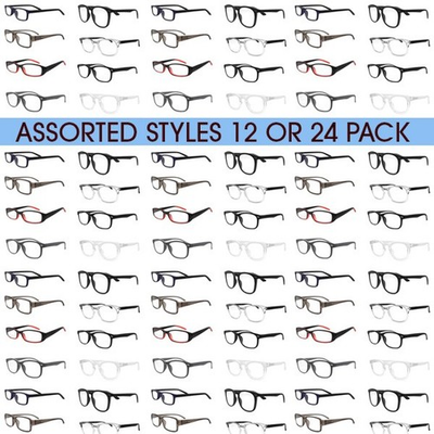 #ad Reading Glasses For Men and Women Readers in 12 Pack or 24 Pack ANY POWERS Best $23.95