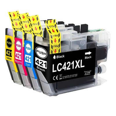 LC421 PATRONENSET Für Brother LC-421 XL  DCP-J 1050DW 1140DW 1800DW MFC-J 1010DW