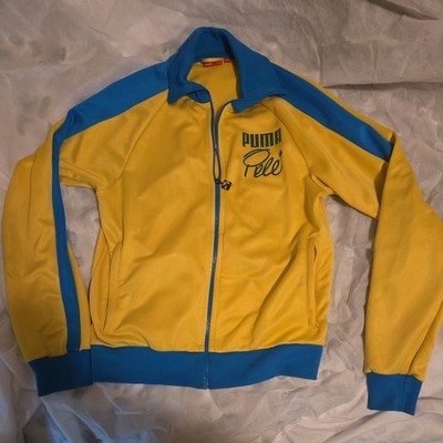 Vintage Puma Pele Retro Football Brazil Tracktop Size Large