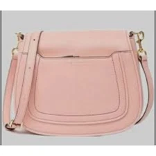 Marc Jacobs Empire City Blush Pink Leather Messenger Crossbody Bag