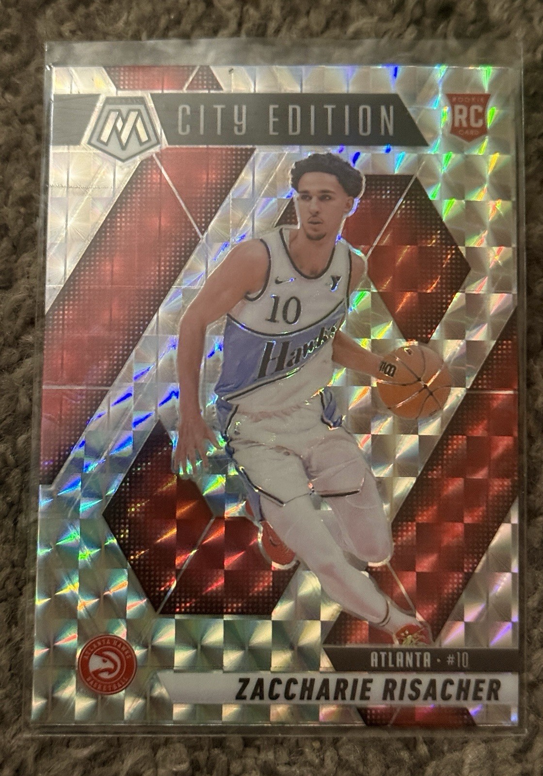 2024-25 Panini Mosaic - City Edition Zaccharie Risacher #274 Mosaic Prizm (RC)