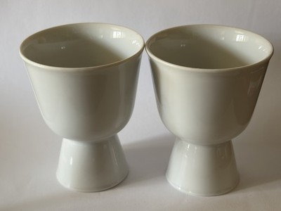 Vintage Mid Century Double Egg Cups Made in Germany Set of Two 3 1/2 