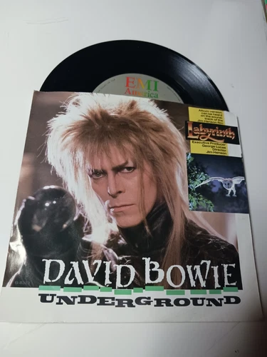 David Bowie Underground Labyrinth Soundtrack 45 7" FREE SHIPPING + MORE