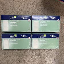 Leviton Decora 15 Amp Single-Pole AC Quiet Switch, Light Almond 4BOX OF 10PK