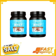 (2 pack) Equate Whey Protein Powder, Rich Chocolate, 24 oz