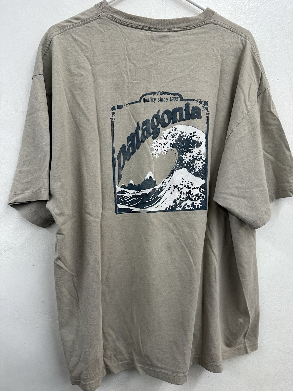 Vtg Patagonia Beneficial Hokusai Wave Shirt Mens XL Hiroshige North Sea Japanese