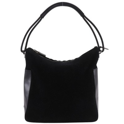 GUCCI 001.3766 Shoulder Bag black Suede/leather Women