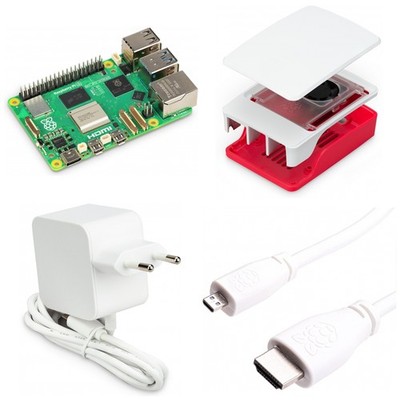 Raspberry Pi 5, 8GB RAM, Light Starter Kit, weiß