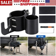 Heavy-duty Aluminum Trailer Towing Chain Organizer With 7-way Plug Holder For Rv Heavy-duty Aluminum Trailer Towing Chain Organizer With 7-way Plug Holder For Rv