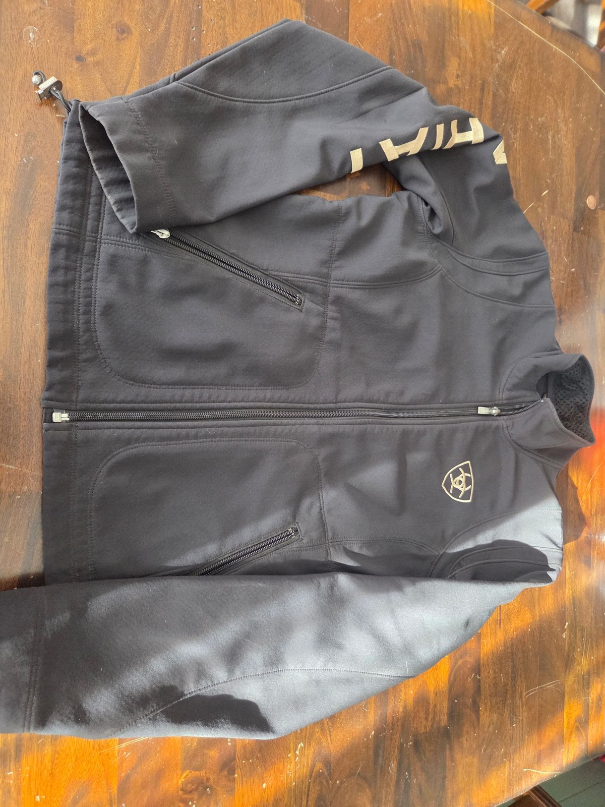 Ariat Jacket Womens M Black Softshell Fleece Line… - image 1