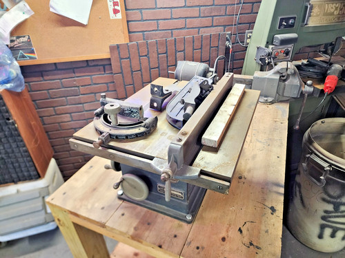 Vintage Craftsman table saw and Power King drill press