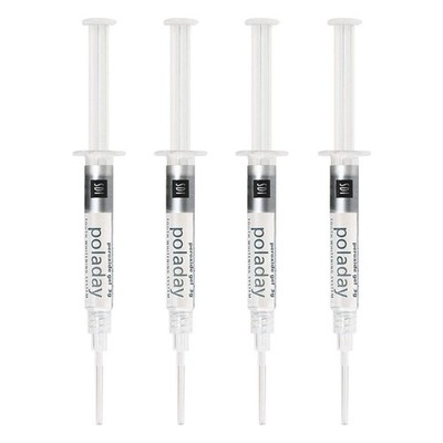 PolaDay Advanced Tooth Whitening System 9.5% 4 Count (Pack of 1), Clear 