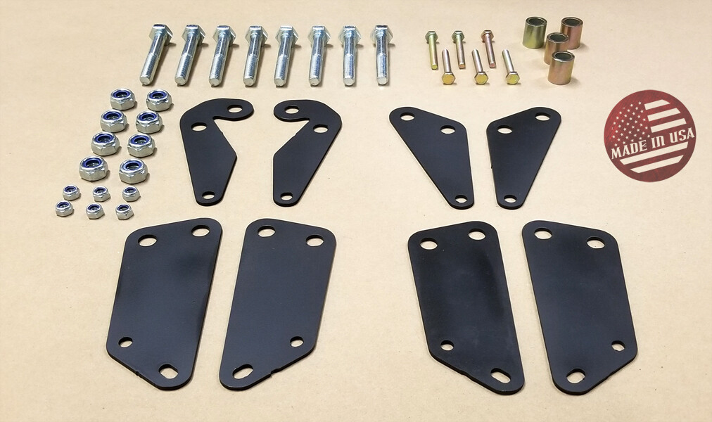 2" Front & Rear ATV Lift Kit For Honda Foreman TRX450 (1998-2004) - Black Powder Coated Iron