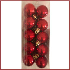 Palline Di Natale Infrangibili 60 Mm – Set Da 9 Decorazioni Rosse In PVC – Per Albero, Matrimoni E Feste - 2