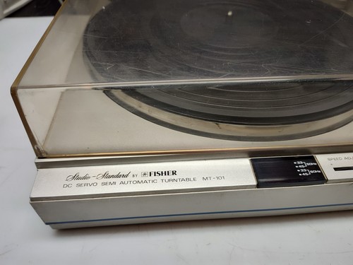 GUTER VINTAGE FISHER MT-101 STUDIO STANDARD HALBAUTOMATISCHER PLATTENSPIELER, BRAUCHT PATRONE - Bild 3 von 21