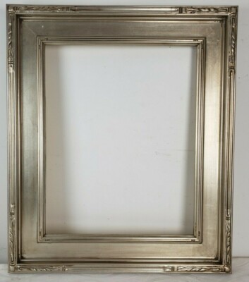 Fits 16 x 20 Wood Picture Frame American Silver Leaf Gallery Frame
