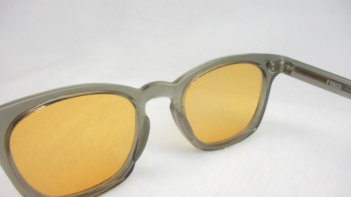 Pentax Hoya Sunglasses Horn Rim 60's Style Gray Blue Blocker