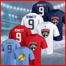 HOT!!! NEW Sam Bennett #9 Florida Panther Name & Number T-Shirt S-5XL